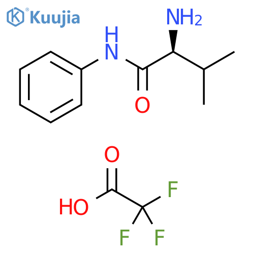 Butanamide, 2-amino-3-methyl-N-phenyl-, (S)-, mono(trifluoroacetate) (9CI) structure
