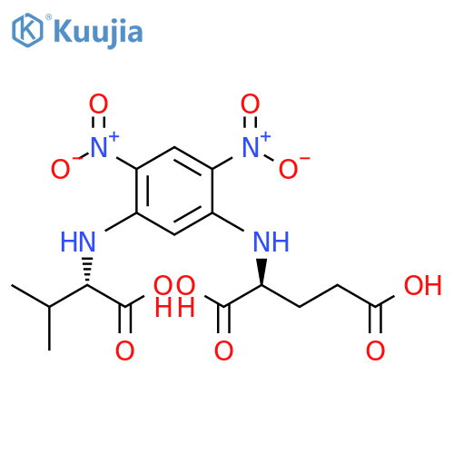 L-Glutamic acid,N-[5-[(1-carboxy-2-methylpropyl)amino]-2,4-dinitrophenyl]-, (S)- structure