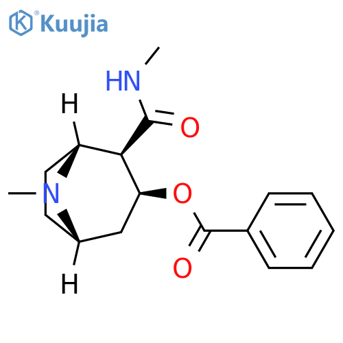 8-Azabicyclo[3.2.1]octane-2-carboxamide, 3-(benzoyloxy)-N,8-dimethyl-, (1R,2R,3S,5S)- structure