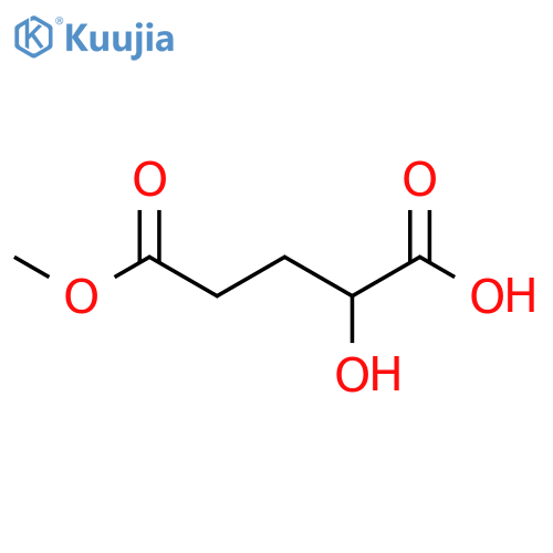 2-Hydroxy-5-methoxy-5-oxopentanoic acid structure