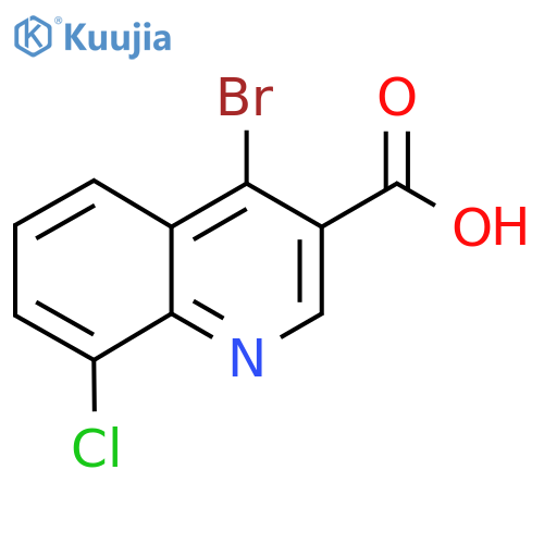4-Bromo-8-chloroquinoline-3-carboxylic acid structure
