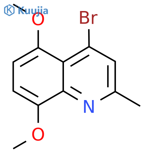 4-Bromo-5,8-dimethoxy-2-methylquinoline structure