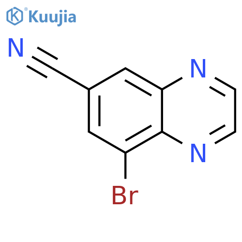 8-Bromo-quinoxaline-6-carbonitrile structure