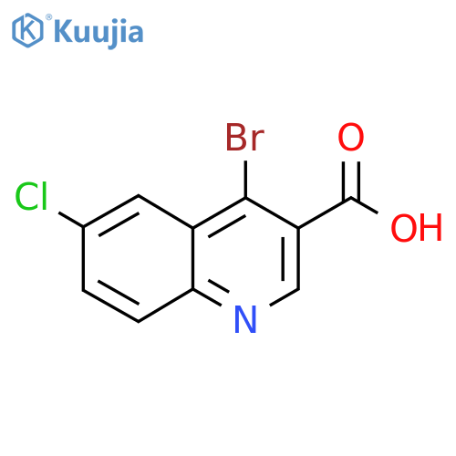 4-Bromo-6-chloroquinoline-3-carboxylic acid structure