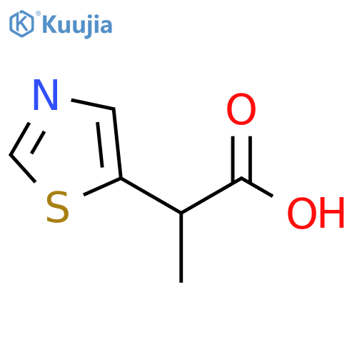 2-(1,3-thiazol-5-yl)propanoic acid structure