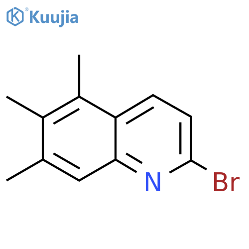 2-Bromo-5,6,7-trimethylquinoline structure