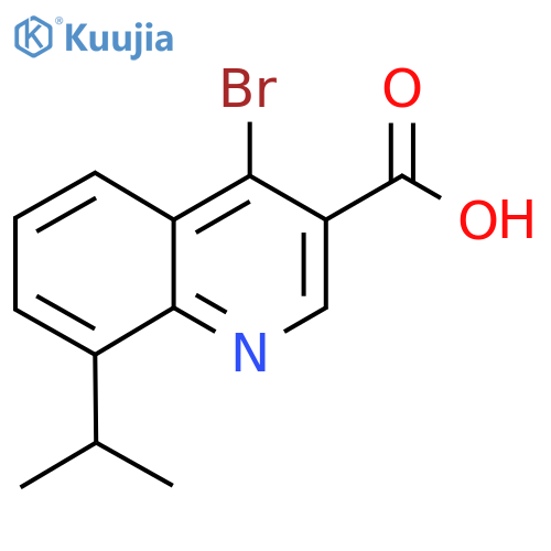 4-Bromo-8-isopropylquinoline-3-carboxylic acid structure