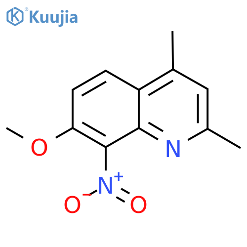 7-Methoxy-2,4-dimethyl-8-nitroquinoline structure