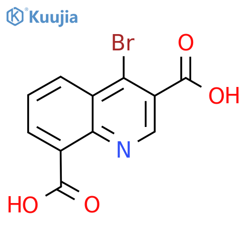 4-Bromoquinoline-3,8-dicarboxylic acid structure