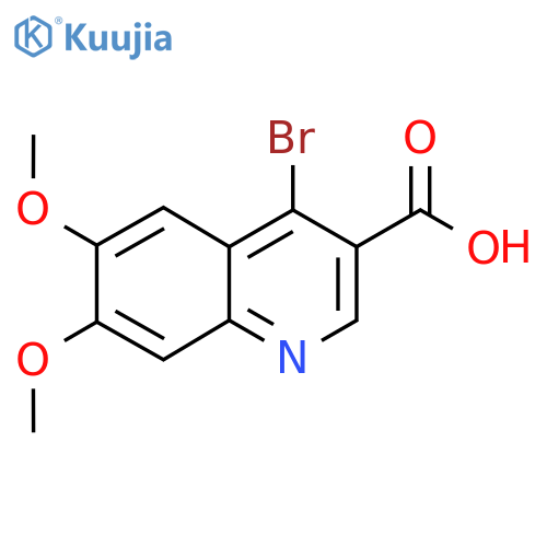 4-Bromo-6,7-dimethoxyquinoline-3-carboxylic acid structure
