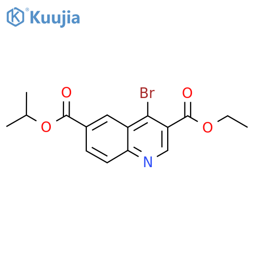 3-Ethyl 6-isopropyl 4-bromoquinoline-3,6-dicarboxylate structure