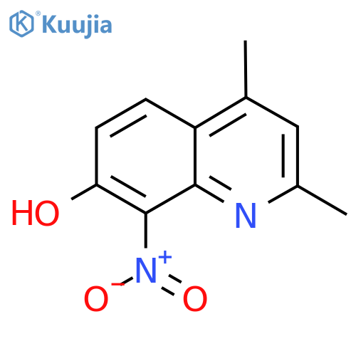 2,4-Dimethyl-8-nitroquinolin-7-ol structure