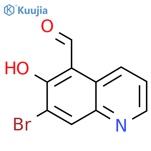 7-Bromo-6-hydroxyquinoline-5-carbaldehyde structure