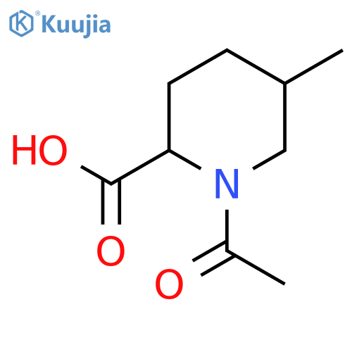 1-Acetyl-5-methylpiperidine-2-carboxylic acid structure