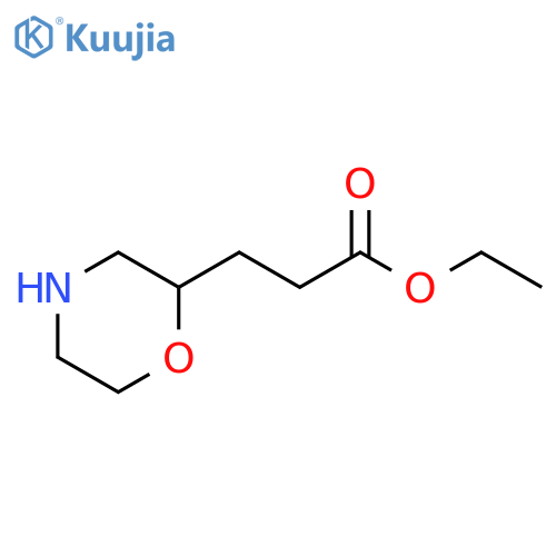 ethyl 3-(morpholin-2-yl)propanoate structure