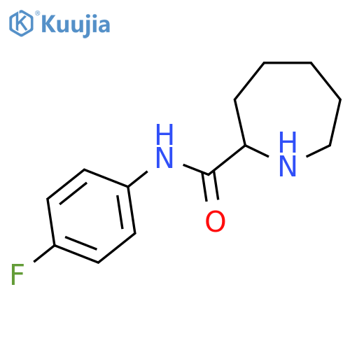 Azepane-2-carboxylic acid (4-fluoro-phenyl)-amide structure
