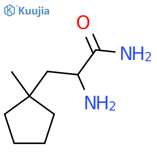 2-Amino-3-(1-methylcyclopentyl)propanamide structure