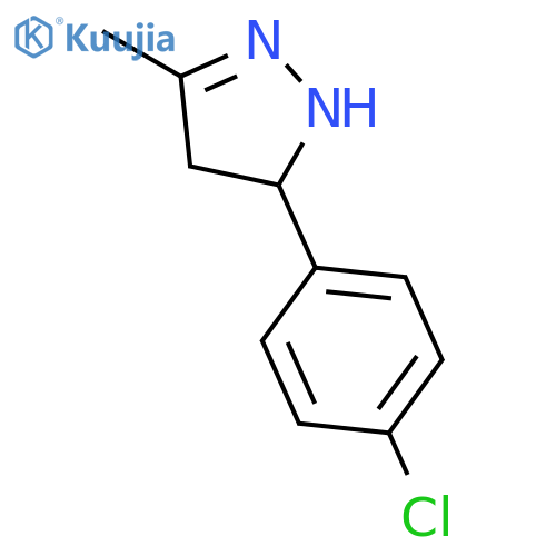 1H-Pyrazole, 5-(4-chlorophenyl)-4,5-dihydro-3-methyl- structure