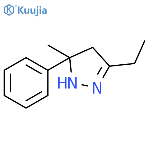 1H-Pyrazole, 3-ethyl-4,5-dihydro-5-methyl-5-phenyl- structure