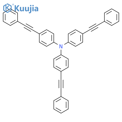 Benzenamine, 4-(phenylethynyl)-N,N-bis[4-(phenylethynyl)phenyl]- structure