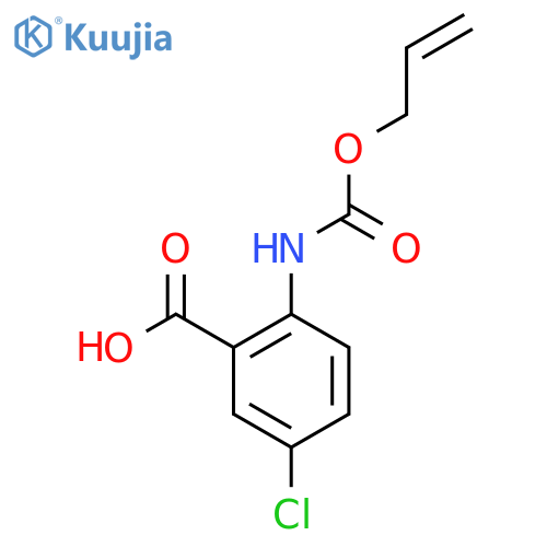 5-chloro-2-{(prop-2-en-1-yloxy)carbonylamino}benzoic acid structure