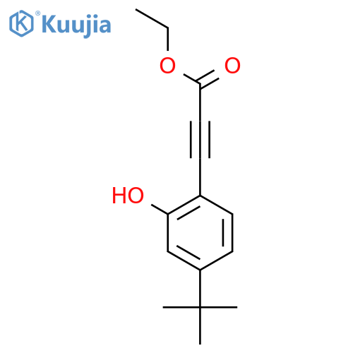 Ethyl 3-(4-tert-butyl-2-hydroxyphenyl)prop-2-ynoate structure