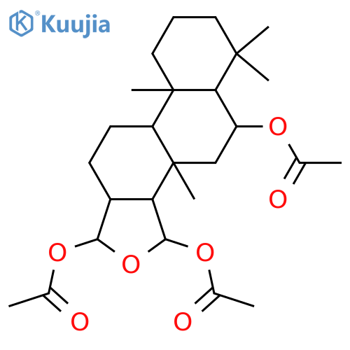 6,15,16-Spongianetriol; (6α,15α,16α)-form, Tri-Ac structure
