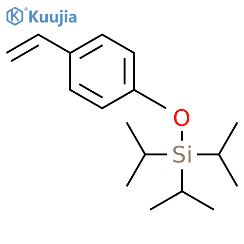 Silane, (4-ethenylphenoxy)tris(1-methylethyl)- structure
