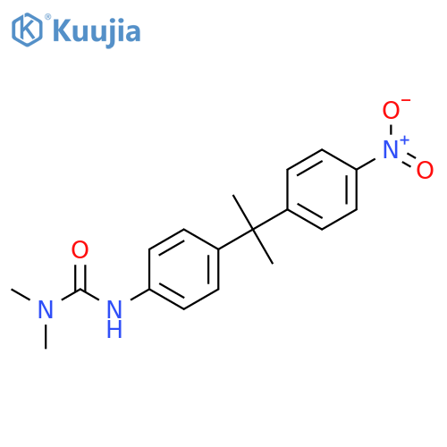 Urea, N,N-dimethyl-N'-[4-[1-methyl-1-(4-nitrophenyl)ethyl]phenyl]- structure