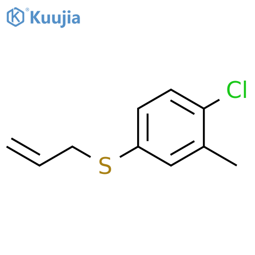 1-chloro-2-methyl-4-prop-2-enylsulfanylbenzene structure