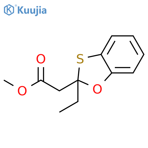 1,3-Benzoxathiole-2-acetic acid, 2-ethyl-, methyl ester structure