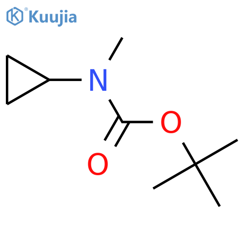 tert-butyl N-cyclopropyl-N-methylcarbamate structure