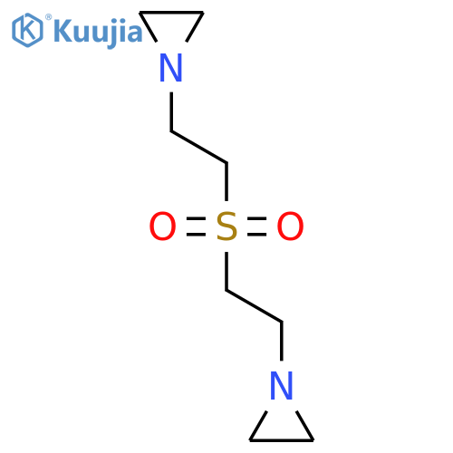 1-[2-[2-(aziridin-1-yl)ethylsulfonyl]ethyl]aziridine structure