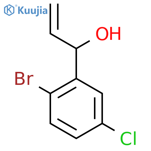 1-(2-bromo-5-chlorophenyl)prop-2-en-1-ol structure