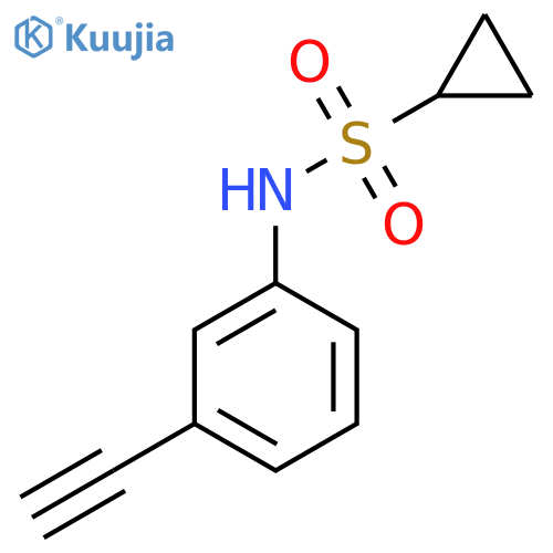 Cyclopropanesulfonic acid (3-ethynylphenyl)-amide structure