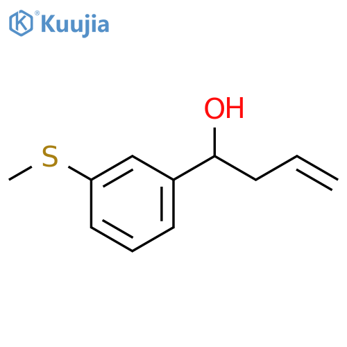 1-(3-methylsulfanylphenyl)but-3-en-1-ol structure