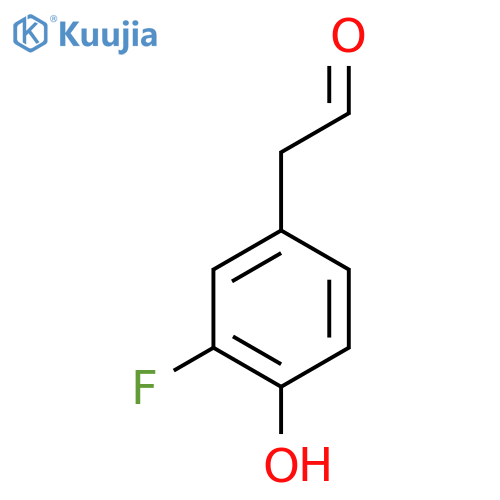 2-(3-fluoro-4-hydroxyphenyl)acetaldehyde structure