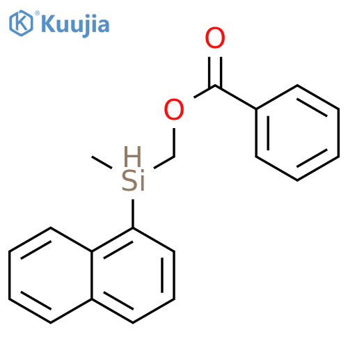 Methanol, (methyl-1-naphthalenylsilyl)-, benzoate structure