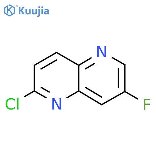 2-Chloro-7-fluoro-1,5-naphthyridine structure