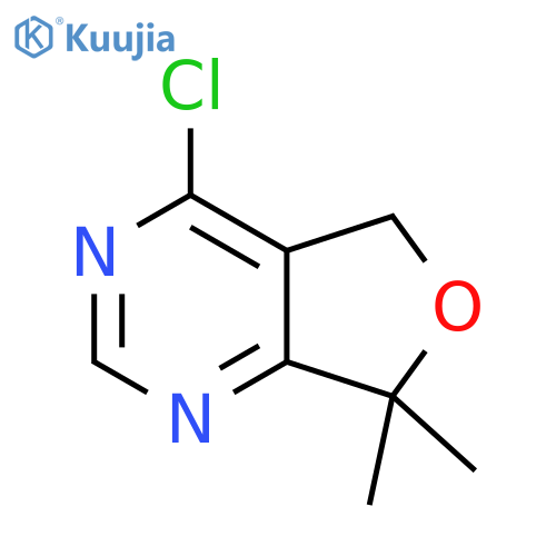 4-Chloro-5,7-dihydro-7,7-dimethylfuro3,4-dpyrimidine structure