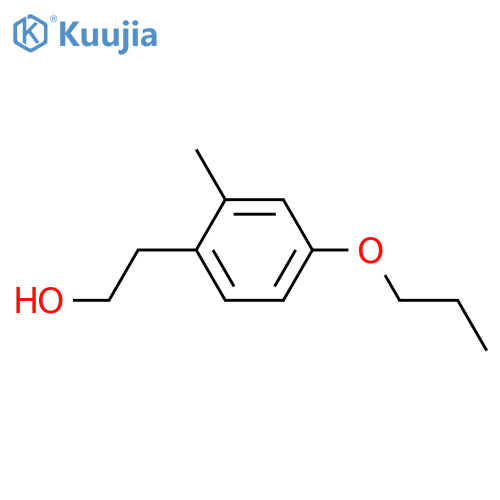2-(2-methyl-4-propoxyphenyl)ethanol structure