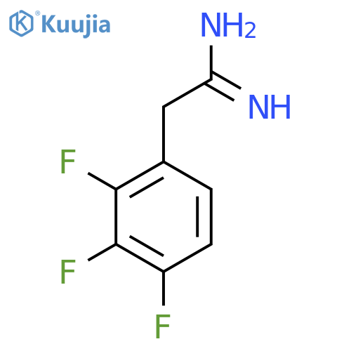 2-(2,3,4-trifluorophenyl)ethanimidamide structure