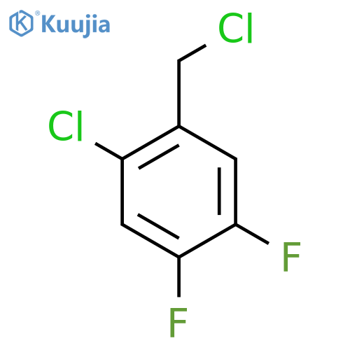 1-chloro-2-(chloromethyl)-4,5-difluorobenzene structure