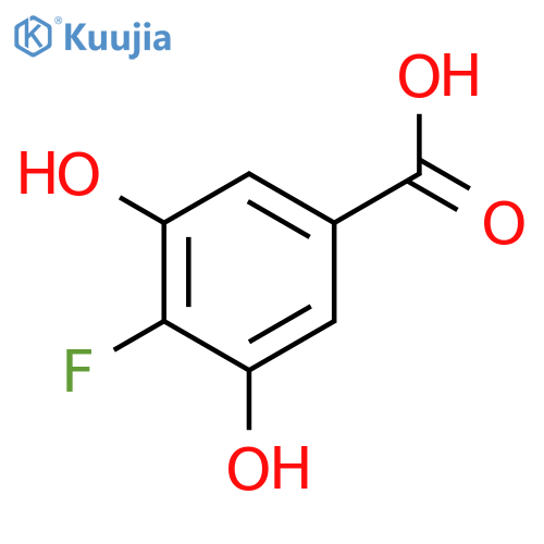 4-fluoro-3,5-dihydroxybenzoic acid structure