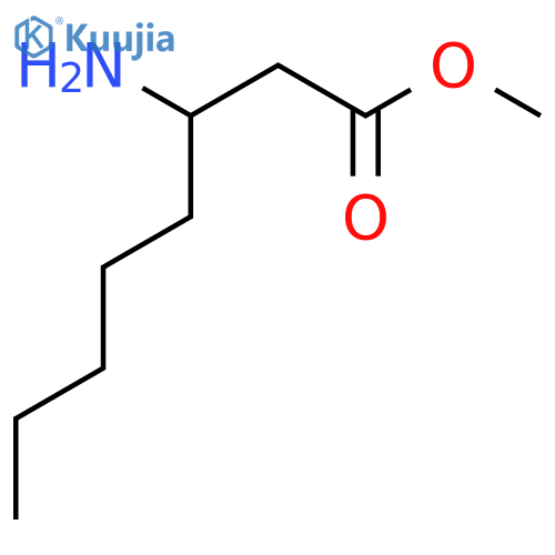 Methyl 3-aminooctanoate structure