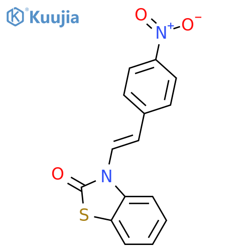 2(3H)-Benzothiazolone, 3-[2-(4-nitrophenyl)ethenyl]- structure