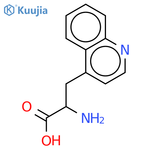 (2S)-2-amino-3-(4-quinolyl)propanoic acid structure