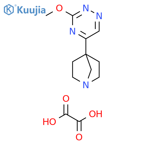 1-Azabicyclo[2.2.1]heptane, 4-(3-methoxy-1,2,4-triazin-5-yl)-,ethanedioate structure