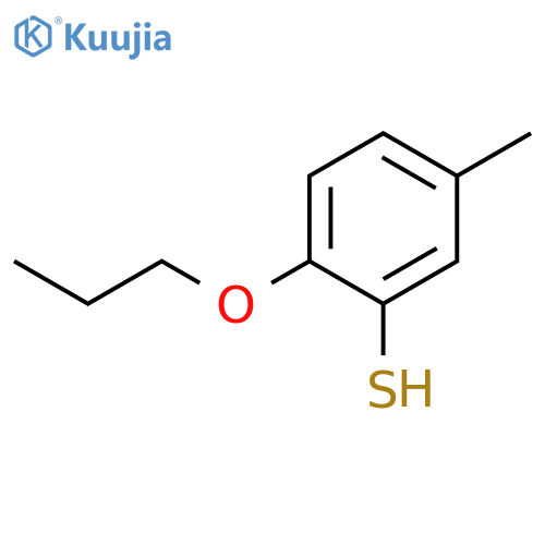 5-methyl-2-propoxybenzenethiol structure