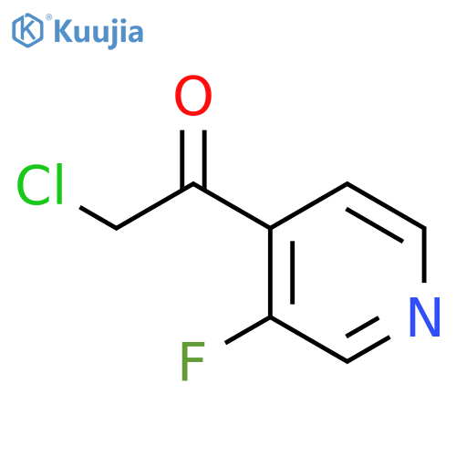 2-chloro-1-(3-fluoropyridin-4-yl)ethan-1-one structure